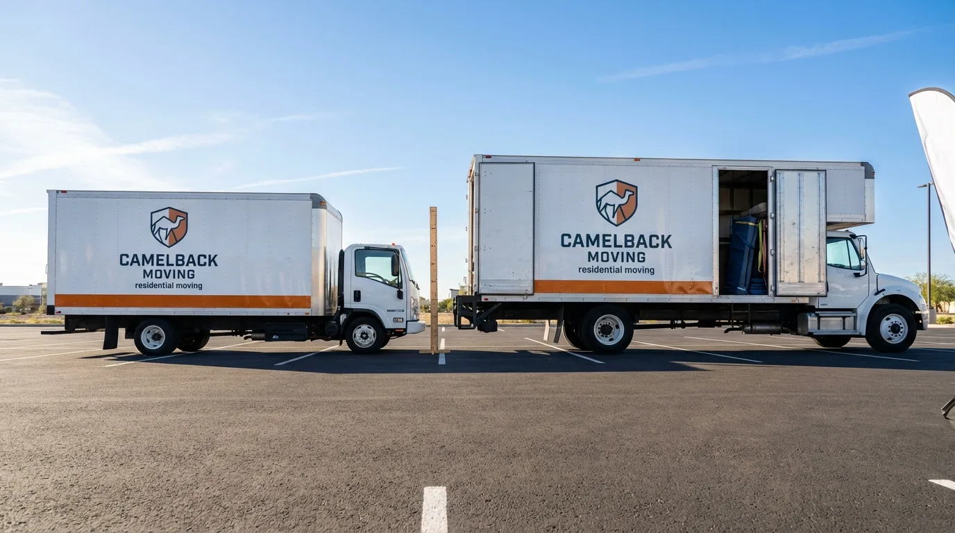 Moving truck size capacity guide in Fort Thompson